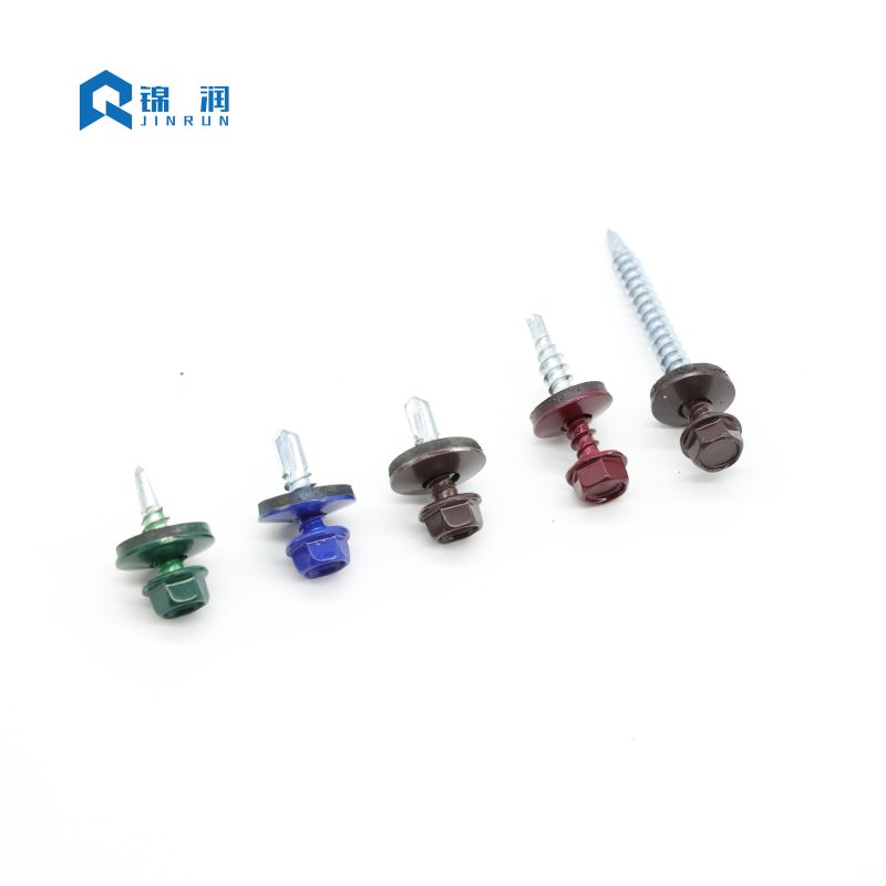 Jinrun Launches Painted Hex Washer Head Self Drilling Screw with EPDM Washer for Demanding Assembly Environments